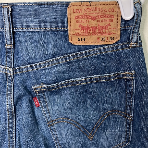 Levi’s 514 Men Slim Straight Leg Jeans Size W32 L34 - Picture 2 of 8